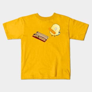 just frying on the beach (cute potato and french fries pun) Kids T-Shirt